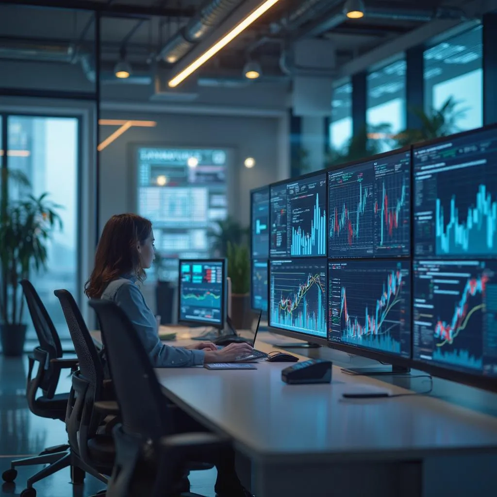 Bureaux modernes de FinanceAI