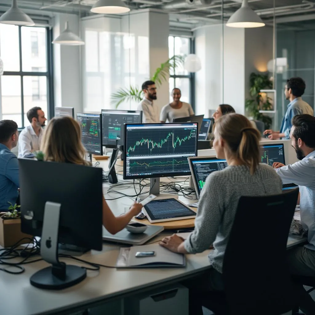 L'équipe FinanceAI en pleine collaboration
